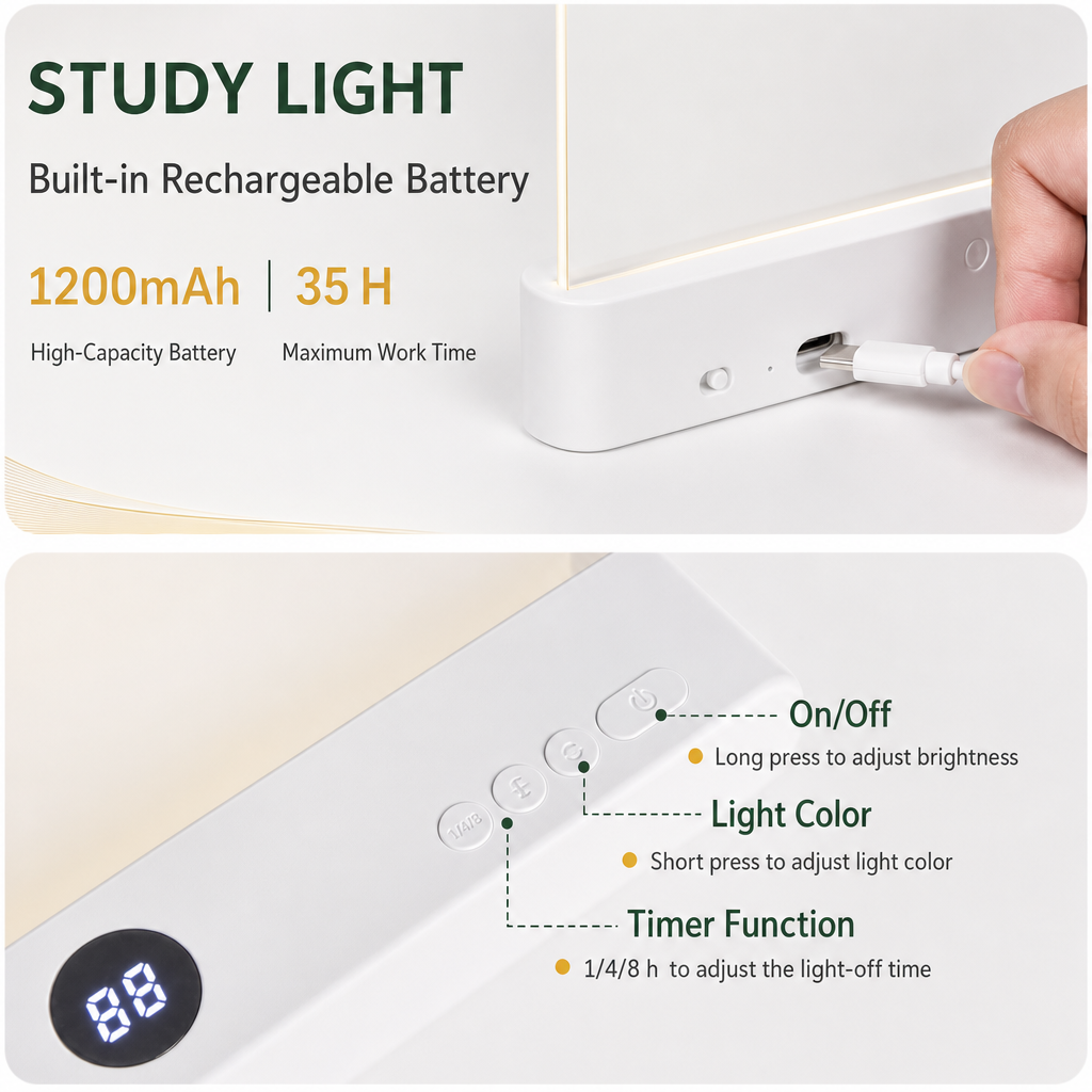 2-in-1 Book Light and Bookmark