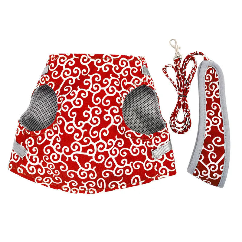 Adjustable Cat Harness and Leash Set