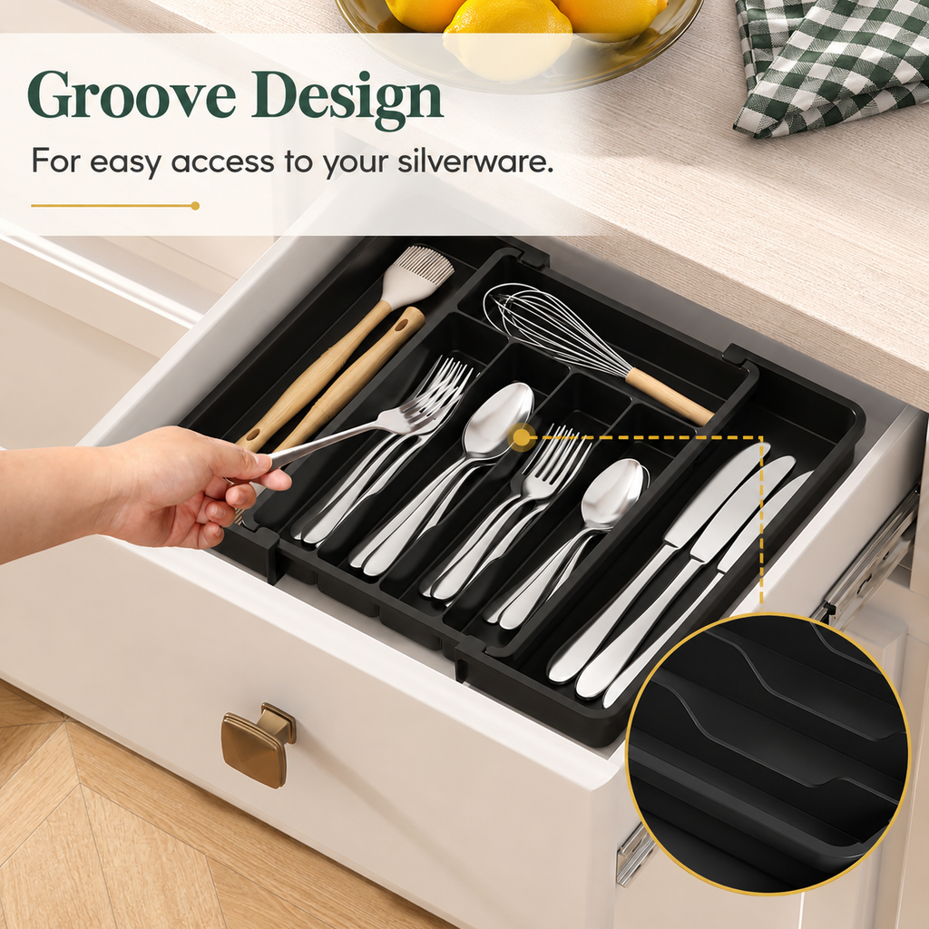 Adjustable Drawer Organizer Tray