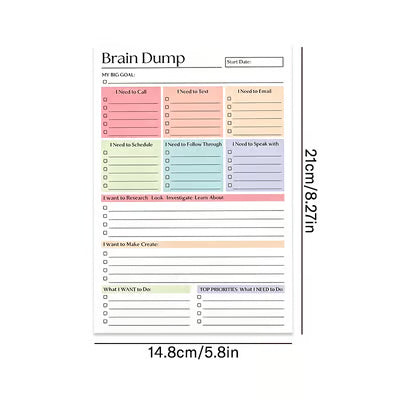 Brain Dump Planner Pad