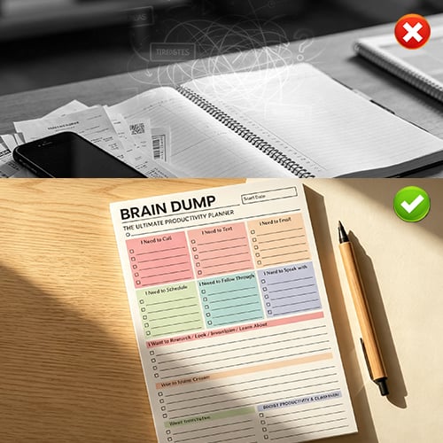 Brain Dump Planner Pad
