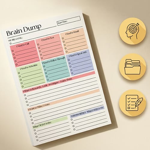Brain Dump Planner Pad