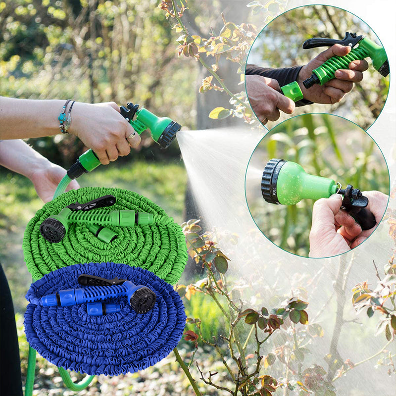 Expandable Garden Hose with Spray Nozzle
