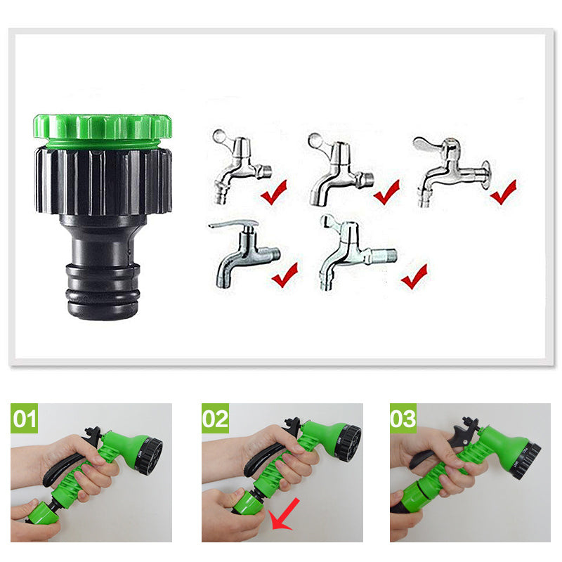 Expandable Garden Hose with Spray Nozzle