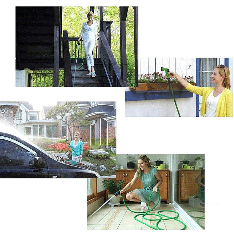 Expandable Garden Hose with Spray Nozzle