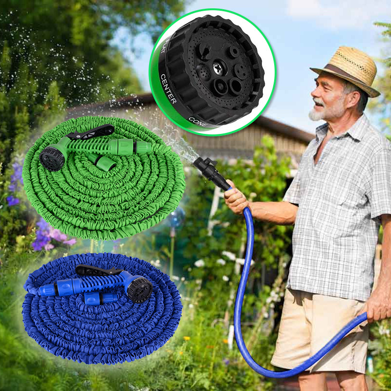Expandable Garden Hose with Spray Nozzle