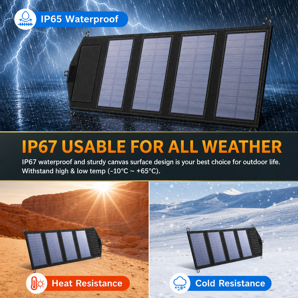 Foldable Solar Panel Charger