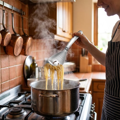 Garlic Press and Strainer Spoon