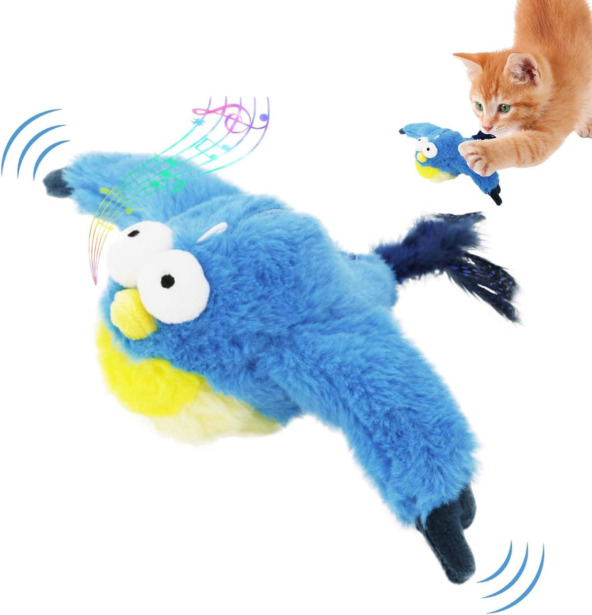Interactive Plush Cat Toy