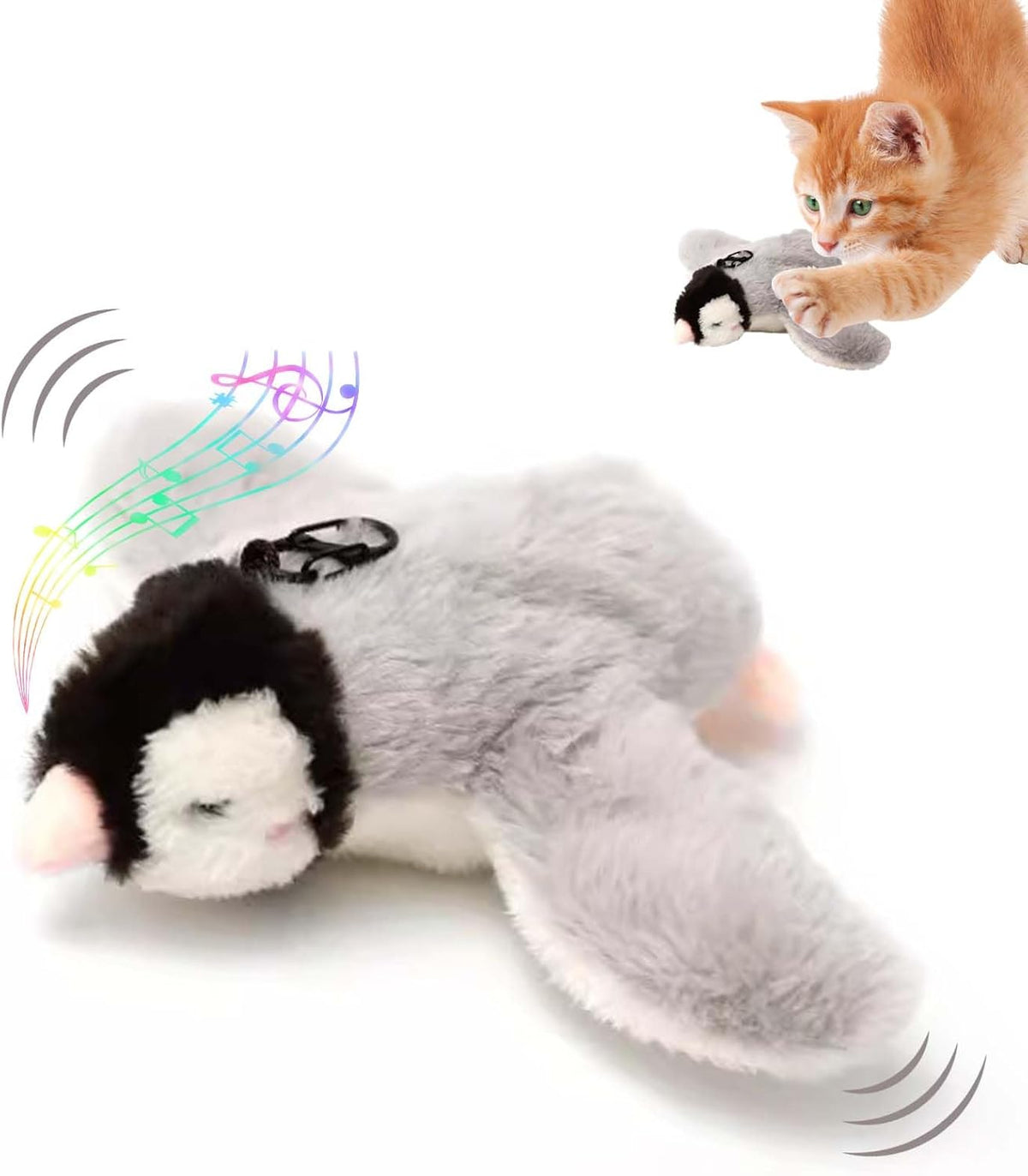 Interactive Plush Cat Toy