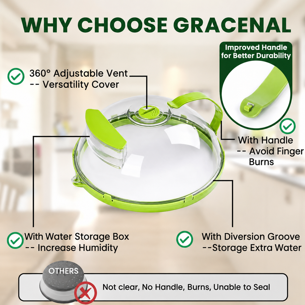 Microwave Food Cover with Steam Vent