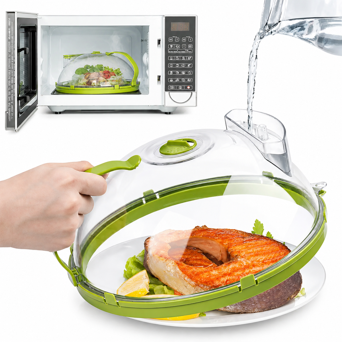Microwave Food Cover with Steam Vent