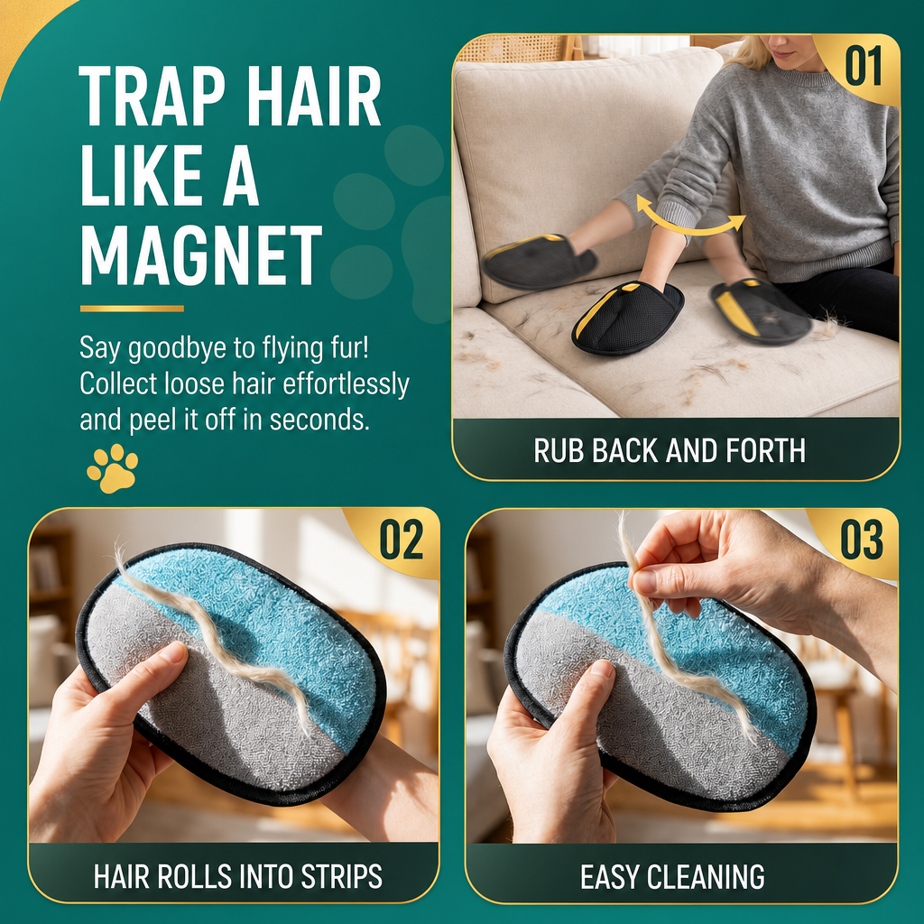 Reusable Pet Hair Removal Brush